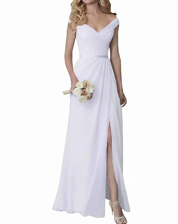 white elegant evening dresses uk