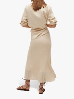 Thumbnail for your product : MANGO Pleated Knit Skirt, Ecru