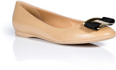 Thumbnail for your product : Ferragamo Leather Ninna Flats