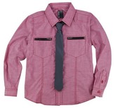 Thumbnail for your product : No Retreat Boys' Button Down Shirt w/ Tie