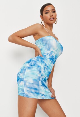 Missguided Blue Marble Print Strappy ...