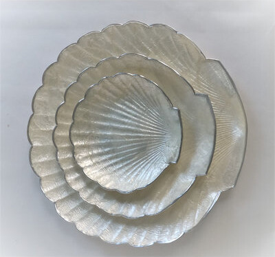 Highland Dunes Zoel Handmade Shell Decorative Plate - Set of 3