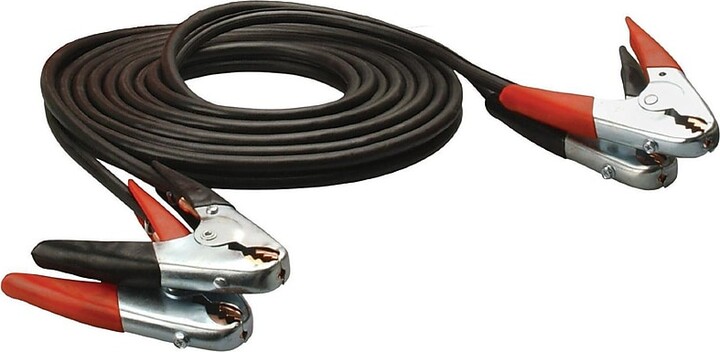 Coleman Cable 08766 4-Gauge Commercial Grade Booster Cables, Parrot Jaw Clamps, 16-Feet