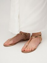 Thumbnail for your product : Aquazzura 10mm Almost Bare Metallic Leather Flats