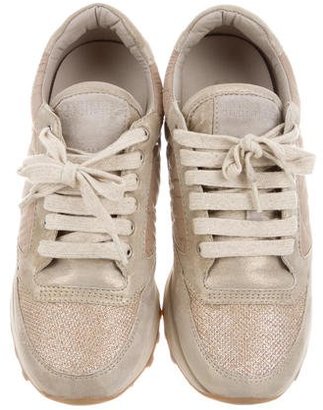 Brunello Cucinelli Quilted Glitter Sneakers