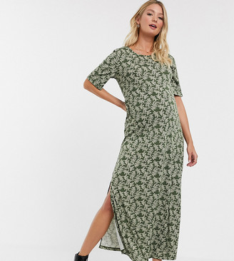 Glamorous Bloom maxi t-shirt dress in ditsy floral