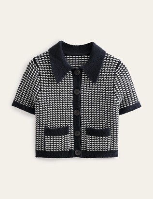 Boden Short Sleeve Cropped Cardigan