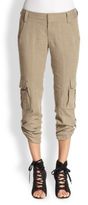 Thumbnail for your product : Alice + Olivia Narrow Rolled-Cuff Cargo Pants