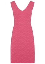 Thumbnail for your product : M Missoni Bright pink textured mini dress