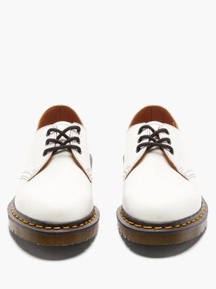 Comme des Garçons Comme des Garçons X Dr. Martens Leather Derby Shoes - White