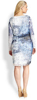 Thumbnail for your product : Kay Unger Kay Unger, Sizes 14-24 Printed Mesh Dress