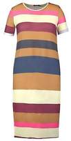 Thumbnail for your product : boohoo NEW Womens Plus Stripe Rolled Sleeve T-Shirt Dress in Polyester