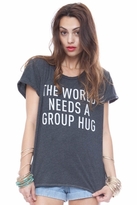 Thumbnail for your product : Local Celebrity Group Hug Schiffer Tee in Black