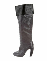 Thumbnail for your product : Miu Miu Leather Over-The-Knee Boots Grey