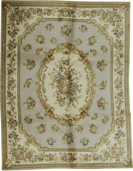 Bokara Rug Co. Inc. Hand-Knotted High-Quality Light Gree Area Rug