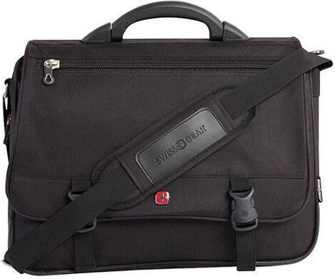 Swiss Gear 15.6inch Expandable Portfolio-1680D & Polytex Exterior - Double Compa
