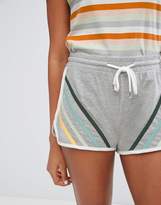 Thumbnail for your product : Monki Metallic Stripe Sporty Shorts