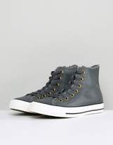 Thumbnail for your product : Converse Chuck Taylor High Sneakers With Faux Fur Lining
