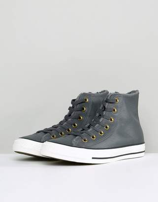 Converse Chuck Taylor High Sneakers With Faux Fur Lining