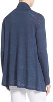 Thumbnail for your product : Bobeau Lightweight One-Button Asymmetrical Cardigan (Regular & Petite)
