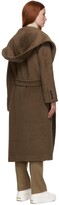 Thumbnail for your product : Max Mara Brown Odino Hooded Wrap Coat