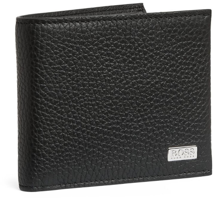 hugo boss brown leather wallet