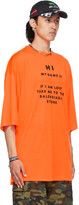 Thumbnail for your product : Balenciaga Orange 'Hi My Name Is' T-Shirt