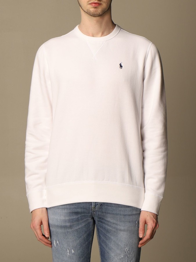 polo white sweatshirt