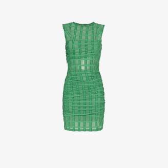 Eckhaus Latta mesh check mini-dress