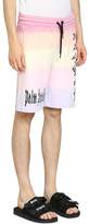 Thumbnail for your product : Palm Angels Gothic Rainbow Cotton Shorts