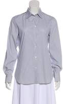 Thumbnail for your product : Loro Piana Pinstriped Button-Up Top