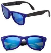Thumbnail for your product : Ray-Ban Folding Round Rubber Wayfarer Sunglasses