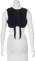 Thumbnail for your product : Thomas Wylde Suede Tassel-Accented Vest