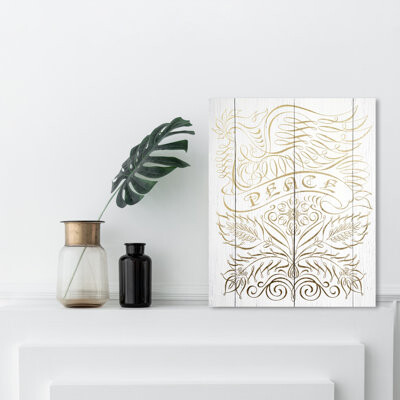 Peace Dove - Wrapped Canvas Textual Art Print