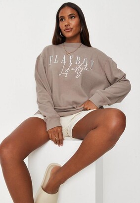 brown playboy sweatshirt