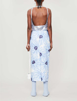 Thumbnail for your product : Jacquemus Ascea plunging V-neck cotton midi dress
