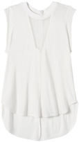Thumbnail for your product : Rebecca Taylor Short Sleeve Knit & Chiffon Top