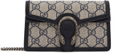 Thumbnail for your product : Gucci Blue & Beige Super Mini Dionysus GG Supreme Shoulder Bag