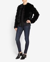 Thumbnail for your product : Yves Salomon Exclusive Pieced Rex Rabbit Fur Bomber Jacket: Black