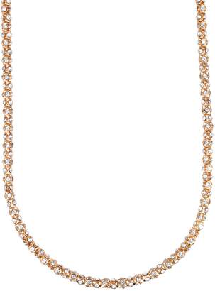 Anne Klein Tube Pave Strand Necklace