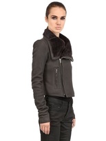 Thumbnail for your product : Rick Owens Classic Shearling & Nappa Leather Jacket