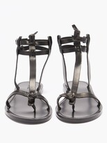 Thumbnail for your product : Isabel Marant Jint T-bar Leather Sandals - Black