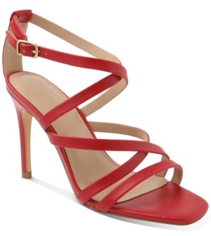 red strappy heels dsw