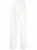Thumbnail for your product : Sara Battaglia Wide-Leg Cropped Trousers