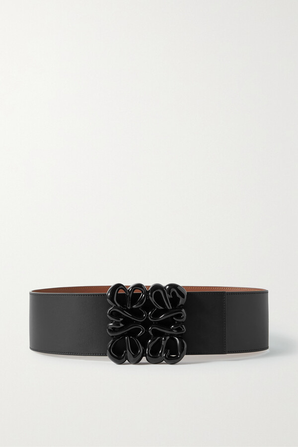 Anagram Leather Belt in Black - Loewe