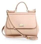 Thumbnail for your product : Dolce & Gabbana Sicily Textured Leather Top-Handle Satchel