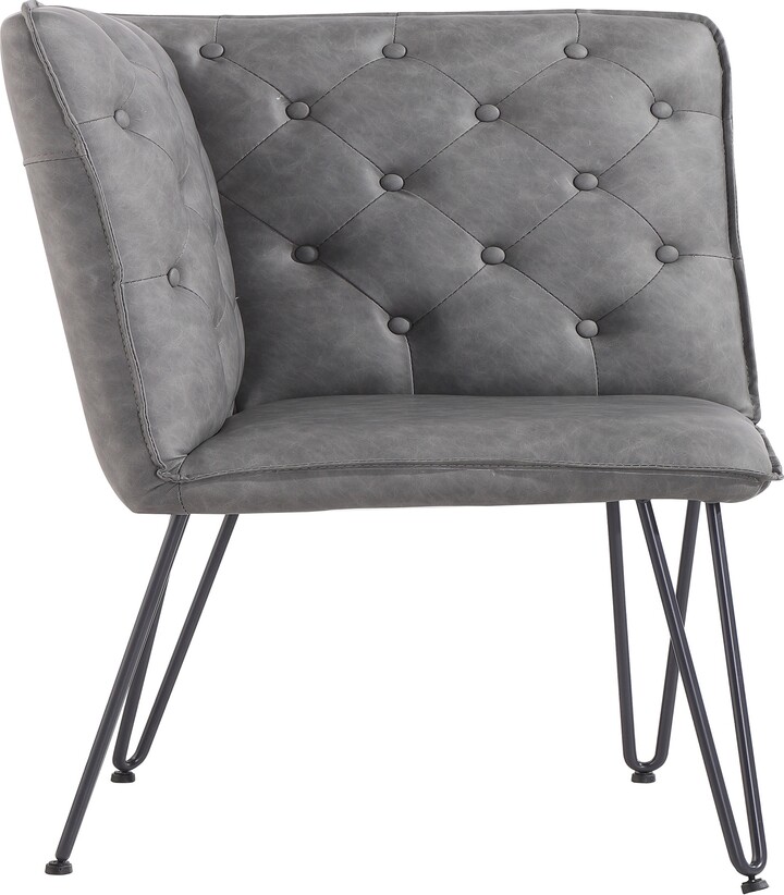 Dunelm Sebastian Studded Back Corner Bench Grey ShopStyle Bar