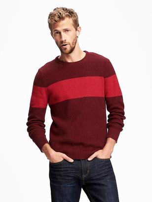 Old Navy Striped Textured Sweater for Men