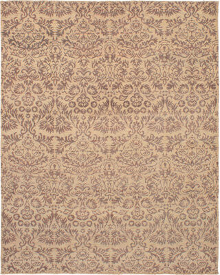 Isabelline One-of-a-Kind Finie Hand-Knotted Royal Ushak Beige 7'9\