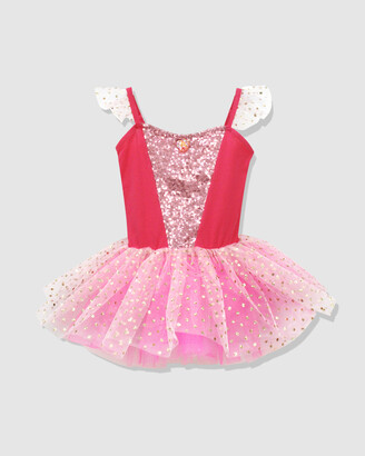 Disney Princess by Pink Poppy Girl's Pink Party Dresses - Disney Princess Aurora Sleeping Beauty Sparkling Tutu Dress